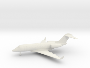 Bombardier Challenger 300 in White Natural Versatile Plastic: 1:87 - HO