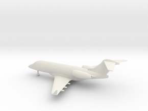 Bombardier Challenger 300 in White Natural Versatile Plastic: 1:160 - N