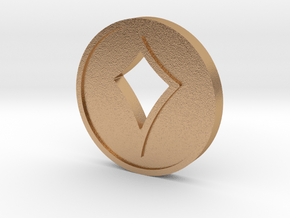 Double-Sided Lorcana Tracker Token in Natural Bronze