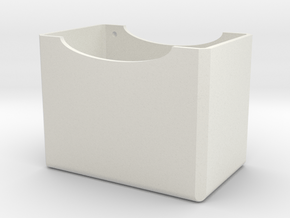 60-Card Deck Box Top in White Natural Versatile Plastic