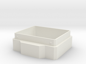 80-Card Deck Box Bottom in White Natural Versatile Plastic
