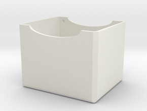 80-Card Deck Box Top in White Natural Versatile Plastic