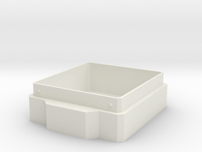100-Card Deck Box Bottom in White Natural Versatile Plastic