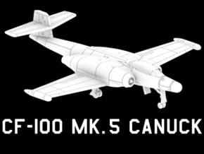 CF-100 Mk.5 Canuck in White Natural Versatile Plastic: 1:220 - Z