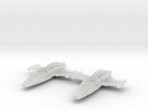 Andorian Light Cruiser 1/3788 Attack Wing x2 in Clear Ultra Fine Detail Plastic