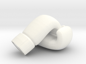 Boxing Gloves in White Smooth Versatile Plastic: Small