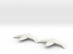 Bajoran Interceptor 1/4800 Attack Wing x2 in White Natural Versatile Plastic