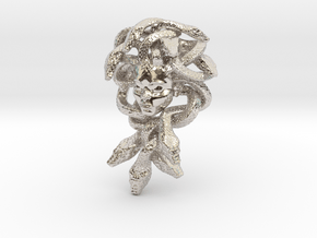 Medusa Amulet in Platinum