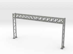 N Scale Sign Gantry 84mm in Gray PA12