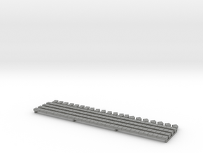 N Scale Concrete Cable Trough 3mm in Gray PA12