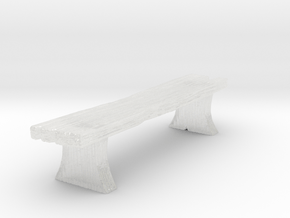 Bench in Clear Ultra Fine Detail Plastic