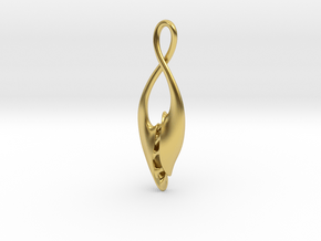 8 Pendant in Polished Brass