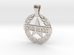 Cyka Blyat Star Pendant in Platinum