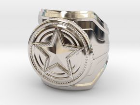 CS:GO - Service Medal Ring - wide band in Platinum