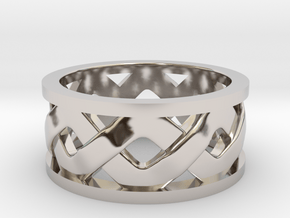 Knotwork Ring in Platinum: 4 / 46.5