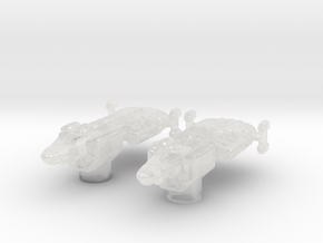 DY-100 Class Refit (KTL) 1/4800 Attack Wing x2 in Clear Ultra Fine Detail Plastic