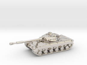 Tank - T-64 - Object 430 - scale 1:160 - Large in Platinum