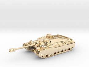 T28 Super Heavy Tank - T95 1:160 - size Large  in 14K Yellow Gold