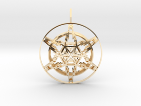 Inside the Lightning (Double-Domed) in 14k Gold Plated Brass