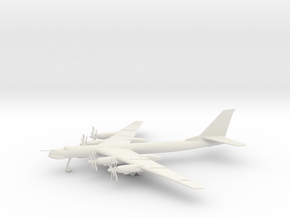 Tupolev Tu-95MS Bear-H in White Natural Versatile Plastic: 1:200