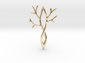 The Infinity Tree in 14k Gold Plated Brass