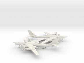 Tupolev Tu-95MS Bear-H in White Natural Versatile Plastic: 1:700