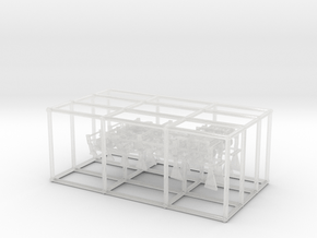 1/144 USS Saucy PG-65  Depth Charge Rack SET x2 in Clear Ultra Fine Detail Plastic