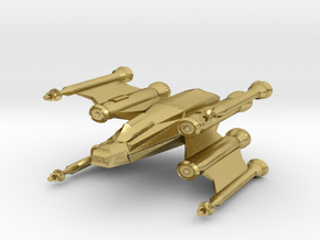 Space Fighter in Natural Brass