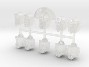 Royal Fists V3 Iron Helmets Type 01 in Clear Ultra Fine Detail Plastic