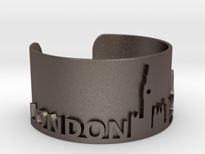 London Skyline Bracelet in Polished Bronzed-Silver Steel
