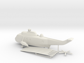 Westland WS-61 Sea King in White Natural Versatile Plastic: 1:87 - HO