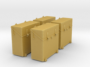 1/48 IJN Ammo Box 25mm Triple Set 4 Units in Gray Fine Detail Plastic
