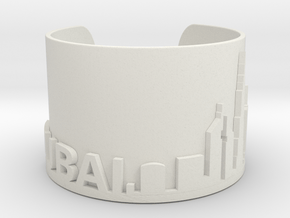 Dubai Skyline Ring in White Natural Versatile Plastic