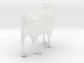ABBI 1:45 Standing Cow 3 in Clear Ultra Fine Detail Plastic