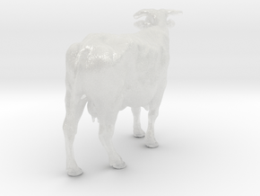 ABBI 1:22 Standing Cow 3 in Clear Ultra Fine Detail Plastic
