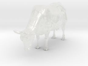 1.64 dairy holstein drinking/feeding cow in Clear Ultra Fine Detail Plastic
