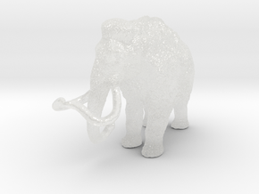 Woolly Mammoth 1:120 Standing Female in Clear Ultra Fine Detail Plastic