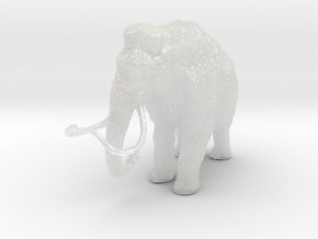 Woolly Mammoth 1:48 Standing Female in Clear Ultra Fine Detail Plastic