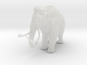 Woolly Mammoth 1:25 Standing Female in Clear Ultra Fine Detail Plastic