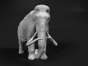 Woolly Mammoth 1:48 Standing Female in White Natural Versatile Plastic
