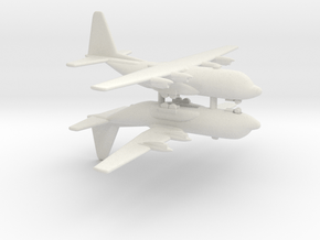 C-130H Hercules in White Natural Versatile Plastic: 1:700