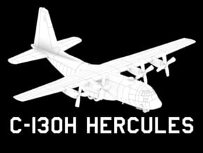 C-130H Hercules in White Natural Versatile Plastic: 1:220 - Z