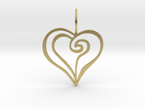 Wisdom of the Heart in Natural Brass