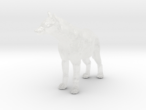 Spotted Hyena 1:72 Standing Male in Clear Ultra Fine Detail Plastic