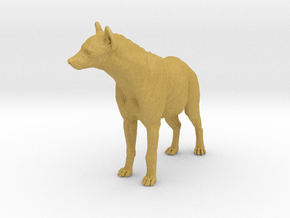 Spotted Hyena 1:25 Standing Male in Tan Fine Detail Plastic