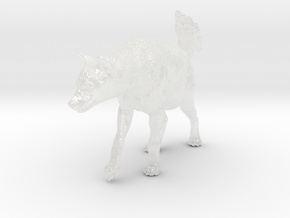 Spotted Hyena 1:64 Walking Female 2 in Clear Ultra Fine Detail Plastic