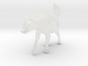 Spotted Hyena 1:35 Walking Female 2 in Clear Ultra Fine Detail Plastic