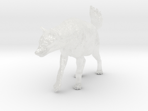 Spotted Hyena 1:16 Walking Female 2 in Clear Ultra Fine Detail Plastic