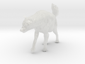 Spotted Hyena 1:9 Walking Female 2 in Clear Ultra Fine Detail Plastic