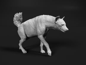 Spotted Hyena 1:12 Walking Female 2 in White Natural Versatile Plastic